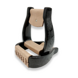 engraved aluminum Western saddle stirrups