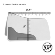 FL04 Wool Felt Pad Amarant