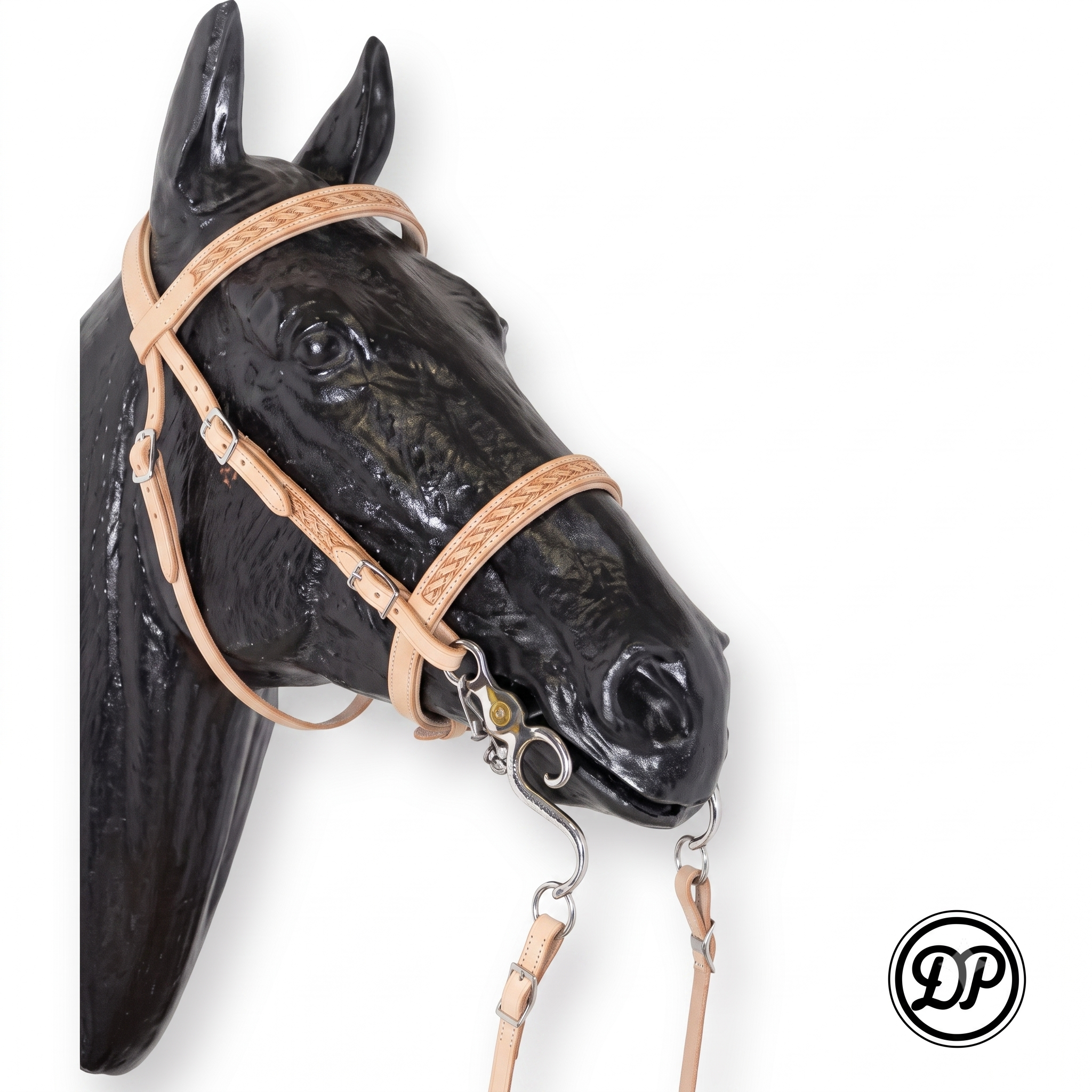 SF20AP59 Soft Feel Baroque Headstall with tooling